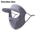 PICKIT Full Face Sun Protection  UPF50+ Ice Silk Sunshade Face   3D Anti-UV Neck Scarf Summer. 