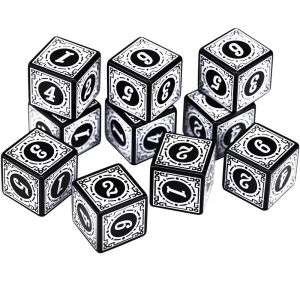 10pcs Acrylic Dice Set 6-Sided Table Game Dice For Board Games And Teaching Math Dice Set