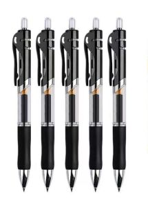 5 PCS Press Neutral pen 0.5mm pen cartridge Ballpoint pen Business Signature pen Black red Blue carbon pen Learning office stationery