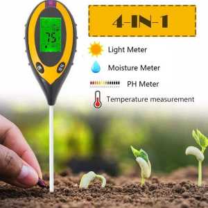 Januel 6in1 Pengukur Temperatur dan Kelembapan Tanah Soil PH Detektor Kesuburan - Jn65
