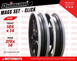 OKIMURA MAGS 1 SET F 185 X 14 / R 215 X 14 CLICK WHITE/BLACK/GOLD/TITANIUM