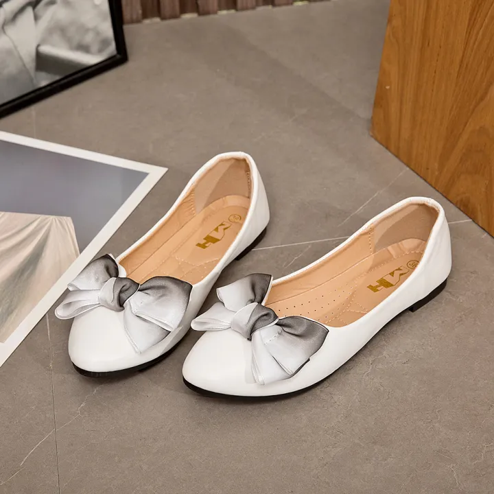 COCO#BX07%20Chic%20Bowknot%20Ballet%20Flats%20in%20Microfiber%20Leather%20for%20Women%20-%20Korean%20Trendy%20Casual%20Shoe%20-%20Image%204