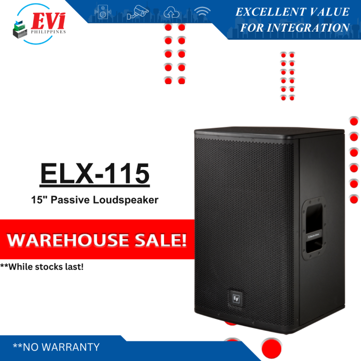 Electro Voice ELX115 15" Twoway Passive Speaker Lazada PH