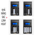 Bộ sạc pin tiểu AA AAA DP-K98B tự ngắt tốc độ cao, màn hình hiển thị trạng thái pin thông minh - Hàng chính hãng Doubelpow. 