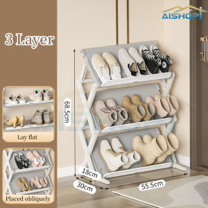 [SG Seller]Flat Slanted Storage Shoes Cabinet Organiz/Multi-function Foldable Rack/Convertible Foldable Shoe Rack