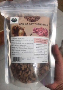 Gan gà sấy thăng hoa Nutricats 200g – Mượt lông kích thích ăn ngon cho chó mèo