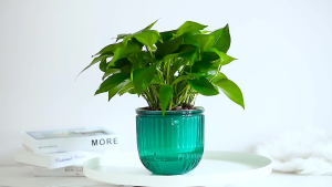 Gray Pot Simple Breathable Ornament Century Planter Supply Garden Decorations for Flower Pot Windowsill