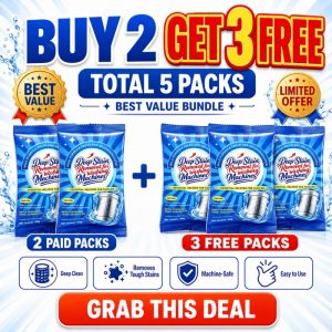 Washing Machine Cleaner Powder 100g Deep Cleaning Washing Machine Drum Cleaner Tub Cleaner Deodorizer Dirt Residue Remover Soap Scum Cleaner for Front Load Top Load Washer