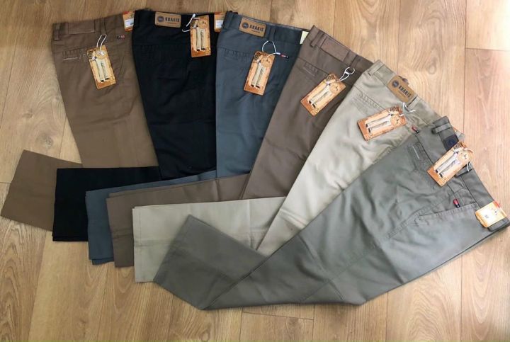 [FreeShip+XảHàng]Quần Dài Kaki Nam ống Suông Cao Cấp Full Size 100kg ...