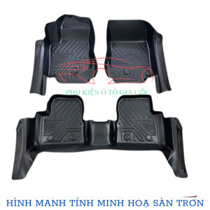 Thảm lót sàn NHỰA 5D xe Geely - Coolray các đời xe Nhựa TPE đúc nguyên khối - MẪU MĐ TRÀN VIỀN- 1 bộ 3 tấm