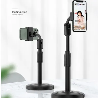 Giá Đỡ Điện Thoại Để Bàn Giá Đỡ Chụp Hình Livestream Kẹp Chống Lưng Xoay 360 Chân đế tròn để bàn giá đỡ tiện lợi đa năng học tật làm việc
