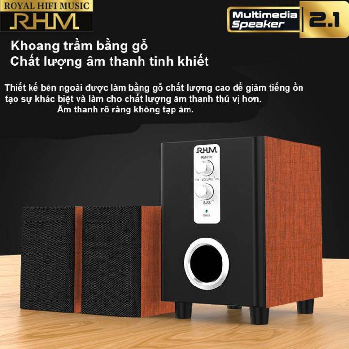 Loa Rhm LOA 2.1 RHM RM-220 - CÔNG SUẤT 12W (CỔNG KẾT NỐI USB) mẫu bán chạy nhất ...