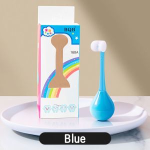 Cute Baby Ultra Soft Toothbrush Three Sided Multi-Bristle Eco Friendly for Kids Baby Super Soft Tumbler Portable Toothbrush