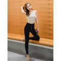 High Quality Women's Fashion Stretchable 5 Buttons Jeans High Waist Skinny Pants Stretchable 3Different Colors Available. 