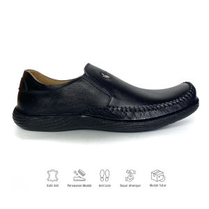 Sepatu Kulit Pria Kasual Slip On