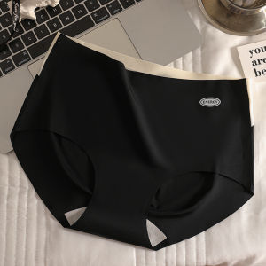 Y&C Ready Stock Women Panties Transparent Silk Mid Waist Thin Seamless Underwear PTS08