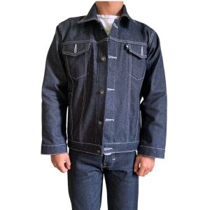 Jaket Denim 14oz - Jaket Jeans Pria - Jaket Denim Trucker - Raw Denim