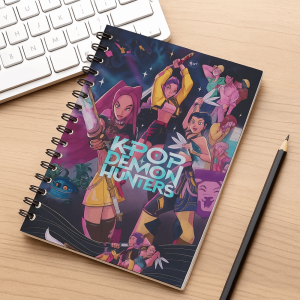 TSEVD กระดาษ สมุดบันทึกนักล่าปีศาจ สมุดบัญชีมือ รูมิ มิรา โซอี้ สมุดบันทึกลายการ์ตูนอนิเมะ ทนทาน ทำเอง ชายหญิง