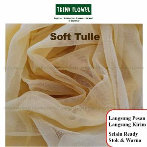 KAIN SOFT TULLE TILE TILLE HALUS KAIN BRUKAT ROK AKSESORIS WANITA SELENDANG TULLE WANITA POLOS METER
