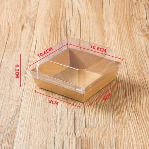 10/25/50/100PCS Kraft Sandwich Box with Clear Lids for Cakes Pastries Cookies and More - Disposable Packaging for Bakery & Gift Use - Utensils Birthday Bakeware