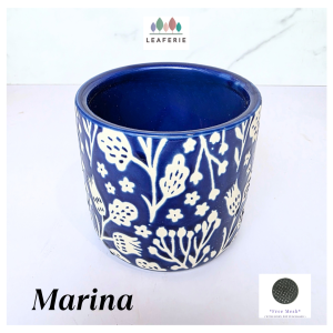 The Leaferie Marina plant pots. Ceramic flowerpot . flowerpots . flower pot . planter planters
