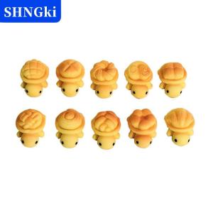 SHNGki Dạ quang nhựa bánh mì rùa 10PCS Đồ trang trí thu nhỏ cho vườn Bonsai trang trí cảnh cổ tích