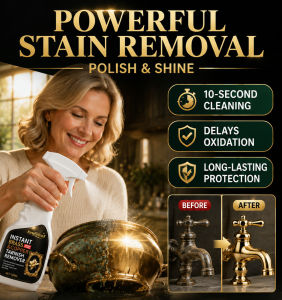 🛠️ Metal Polish & Tarnish Remover – Cleans Polishes & Protects Brass Copper & Silver Removes Stains & Oxidation Non-Abrasive Restores Brilliant Shine Easy to Use ✨