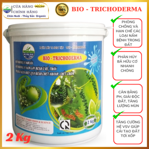 2kg NẤM TRICHODERMA CAO CẤP Bột Hòa Tan 5 Chủng Mật Độ Cao - Phân Vi Sinh Vật