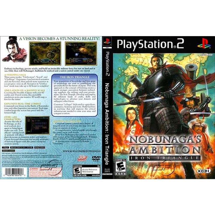 Jeu Nobunaga's Ambition Online PS2 Version Japonaise - Très Bon état, Boîte Complète