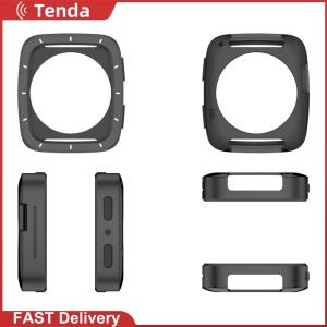 [Tenda]Sleek Metal Back Cover for Amazfit Active 2 Square Smartwatch TPU Protective Case with Anti-Fingerprint Coating