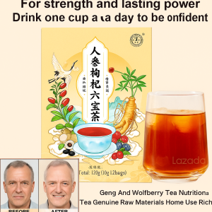 โสมและโกจิเบอร์รี่ ชา Six Treasures บำรุงร่างกายให้ตื่นนอนดึก ชา Six Treasures สำหรับผู้ชาย ชาบำรุงสุขภาพผู้ชาย