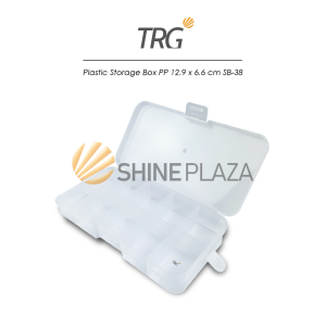 TRG Plastic Storage Box PP 10 Sekat 12.9 x 6.6 SB-38 - Tempat Penyimpanan Kotak Plastik Kecil Serbaguna 129 x 66 cm TRG