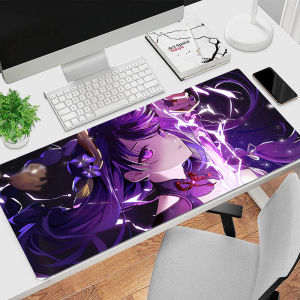 Purple Anime Gaming Accessories Mouse Pad PC Genshin Impact Raiden Shogun Desk Mat Laptop Kawaii Keyboard Mousepad Carpet2026