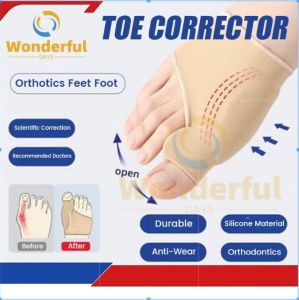 Big Toe Corrector Feet Care Bone Thumb Adjuster Correction Pedicure Socks Bunion Straightener