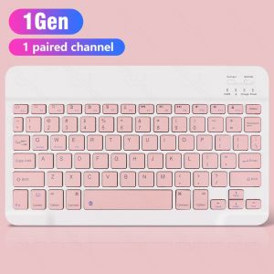 Bàn phím và chuột không dây GOOJODOQ Bluetooth 3 IN 1 10 Inch Bộ Không Dây Chuột Nhẹ Di Động Cho iPad Samsung Điện Thoại Xiaomi