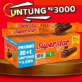 Wafer Superstar 1 Pak - Box Dus - 20 Pcs - Coklat Mayora Promo Murah. 