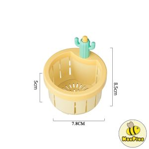 MaxPlus Kitchen Sink Drain Strainer Anti-clogging Food Waste Catcher Sink Drain Basket Cactus Design