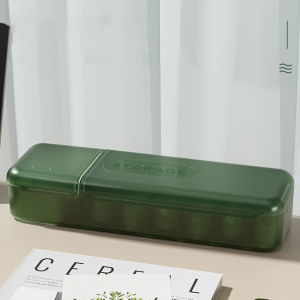 8 Grids Dust-proof Cable Storage Box for Chargers Data Line Storage Box with Cover Portable Wire Organizer Office Home Desk Space Saver