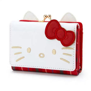 ULEEK  Sanrio Pocketbook Hello Kitty Laptop Handbag Kuromi My Melody Plush Wallet Travel Cinnamoroll Stuffed Bag