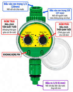 Van nước hẹn giờ tự động điều chỉnh cơ