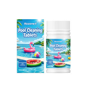 HozoneX pool cleaning tablets daily pool scale stains cleaning convenient deodorization care cleaning tablets