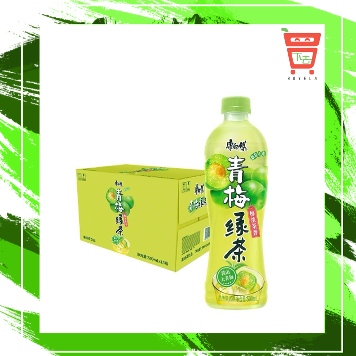 Master Kong Green Plum Green Tea Drink 500ml 康师傅青梅绿茶 15瓶 (1ctn =15 btls)