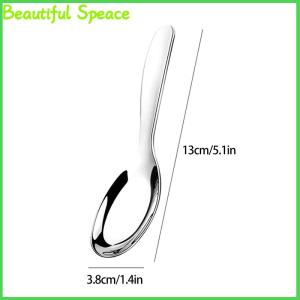 Beautiful Stainless Steel Round Spoon Net Red Golden Dinner Long Handle Stirring Dessert Spoons For Kitchen Accessories Gadgets