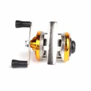 COD Alat Rill Reel Pancing Mini PULLINE AC100 Baitcasting Murah Kuat 50m Metal