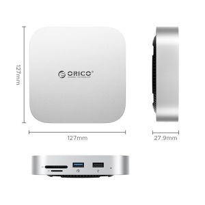 ORICO MiniLink Type C Hard Drive Enclosure Portable SSD Docking Multi-Interface Converter SD/TF4.0 USB4 Transfer Designed for MaMini M4 DOCK