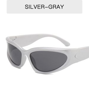 Fashion Punk Rectangular Sports Sunglasses Men Women Outdoor Goggles Colorful Sunglasses Y2K Summer Riding Sunshade Sunglasses