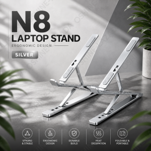 O.SHINE N8 Double Layer Alluminum Alloy Laptop Stand Notebook Foldable Adjustable Extendable Height