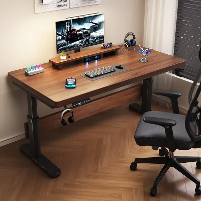 Electric Lift Table Study Table Student Desk Office Table Meja Adjustable Table Bedroom Game Table Automatic Writing Desk 电动升降桌