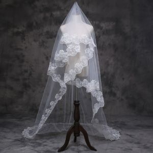 【Prompt delivery】HAP1.5/3/5M 1-layer womens bridal white extra long wedding chiffon wedding solid color without comb