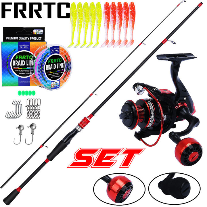 Fishing Rod and Reel Set Spinning Fishing Rod with 13BB Gear